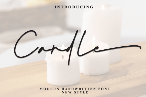 Candle Font: Elegant Handwritten Typography for Creative Brands