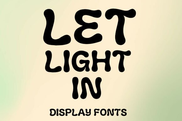 Let Light In Font — Groovy Retro Display Typeface