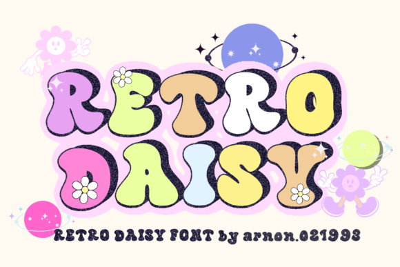 Retro Daisy Font – Cute, Bubbly and Full of Joy