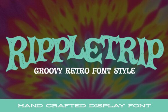 Rippletrip Typeface: Groovy Display Font for Bold Brands